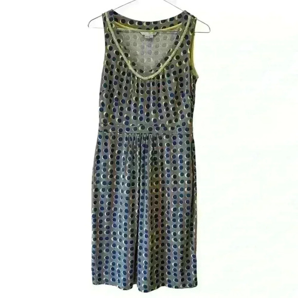 Boden Jersey Polka Dots Driftwood Sienna Dress Size 4R - Picture 3 of 11